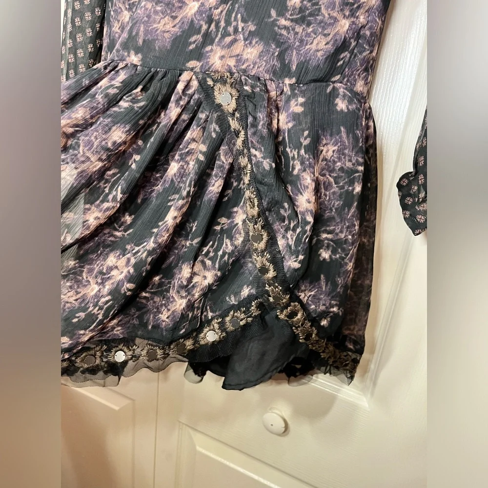 Free People Elsie‎ Midnight Garden Floral Dress